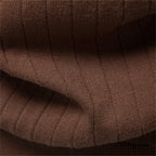 Men's brown ribbed shirt, soft material for casual wear