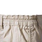 Men's cotton casual shorts with an elastic waistband for comfort