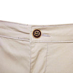 Men's cotton casual shorts in beige, perfect for summer outings