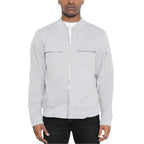Mens Cotton Zip Up Light Weight Jacket - VacationGrabs