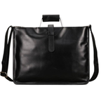 Men's  Leather Shoulder Bag A4 Briefcase Business