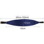 Mens Cummerbund Bow Tie Brooch Set Black Red Blue - VacationGrabs