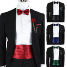 Men's Cummerbund Bow Tie Set in Various Colors for Formal Occasions by VacationGrabs