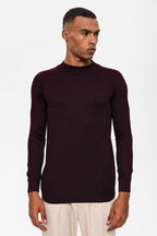 Men's Damson Half Turtleneckneck Knitwear – styled view