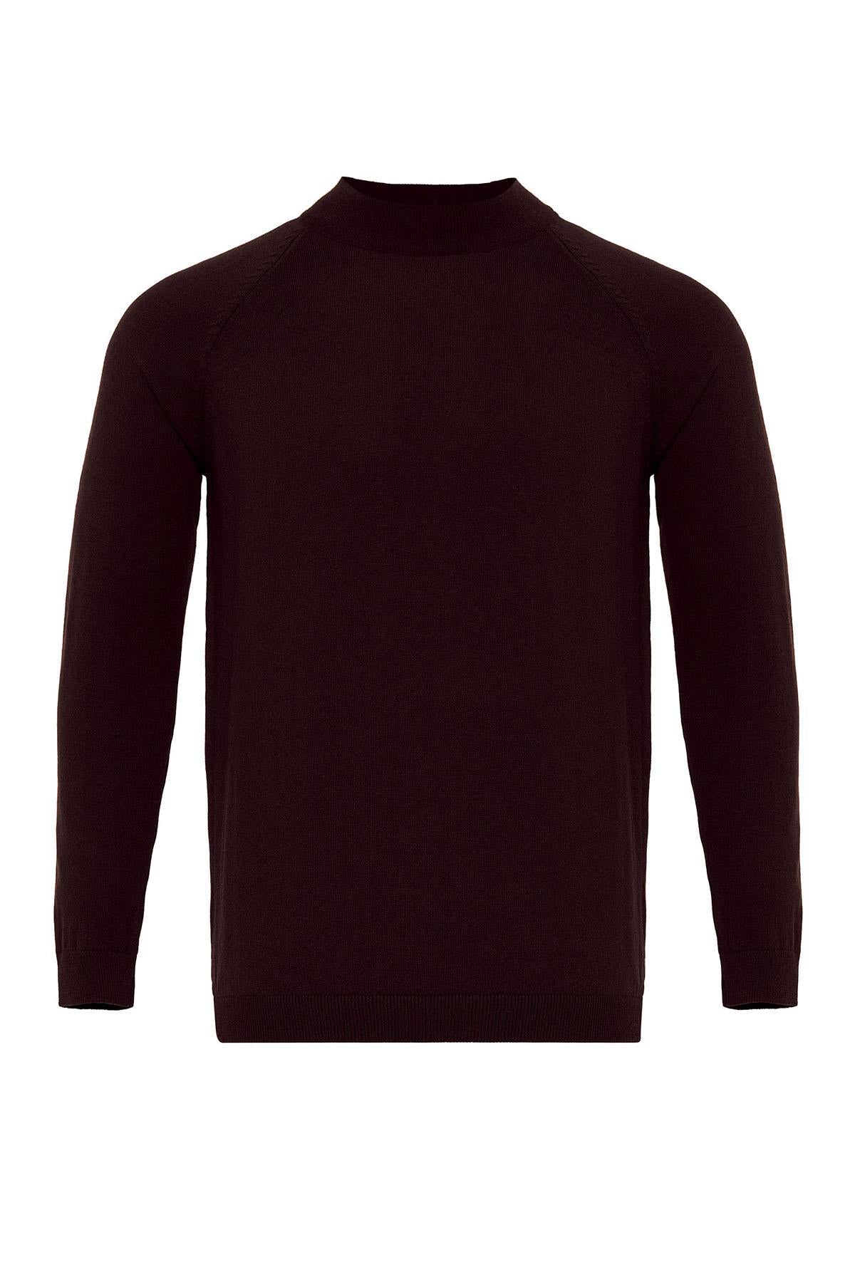 Men's Damson Half Turtleneckneck Knitwear – full look view
