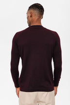 Men's Damson Half Turtleneckneck Knitwear – angled view