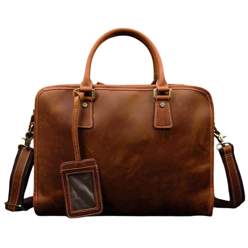 VacationGrabs Mens Double Zipper Briefcase - Modern