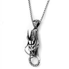 Men's dragon necklace with detailed dragon pendant on a sturdy chain for a bold look