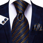 Mens Formal Luxury Wedding Neckties Gravatas 100% Silk - VacationGrabs