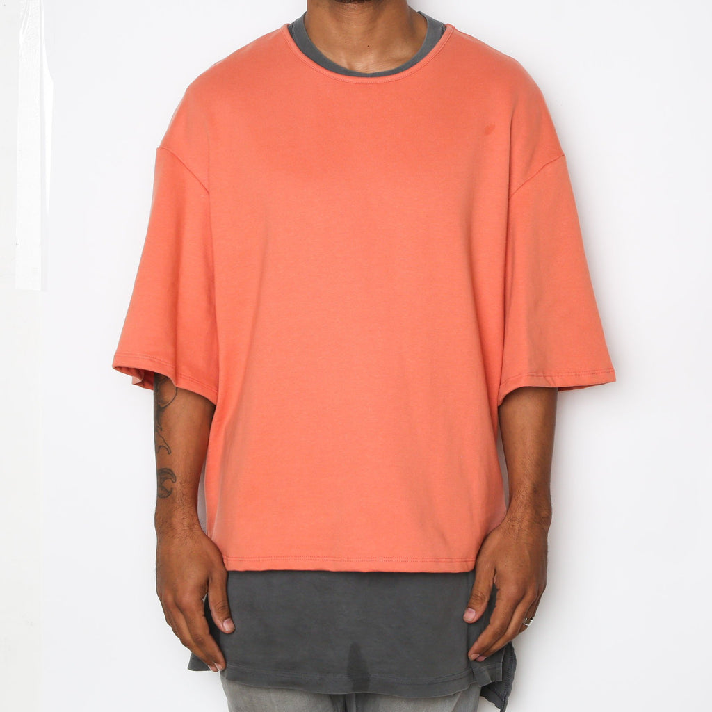 Lime Milo men's graphic tee shirts in coral, soft cotton blend, casual wear