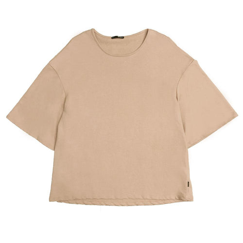Lime Milo beige graphic t shirts for mens, soft cotton, casual wear