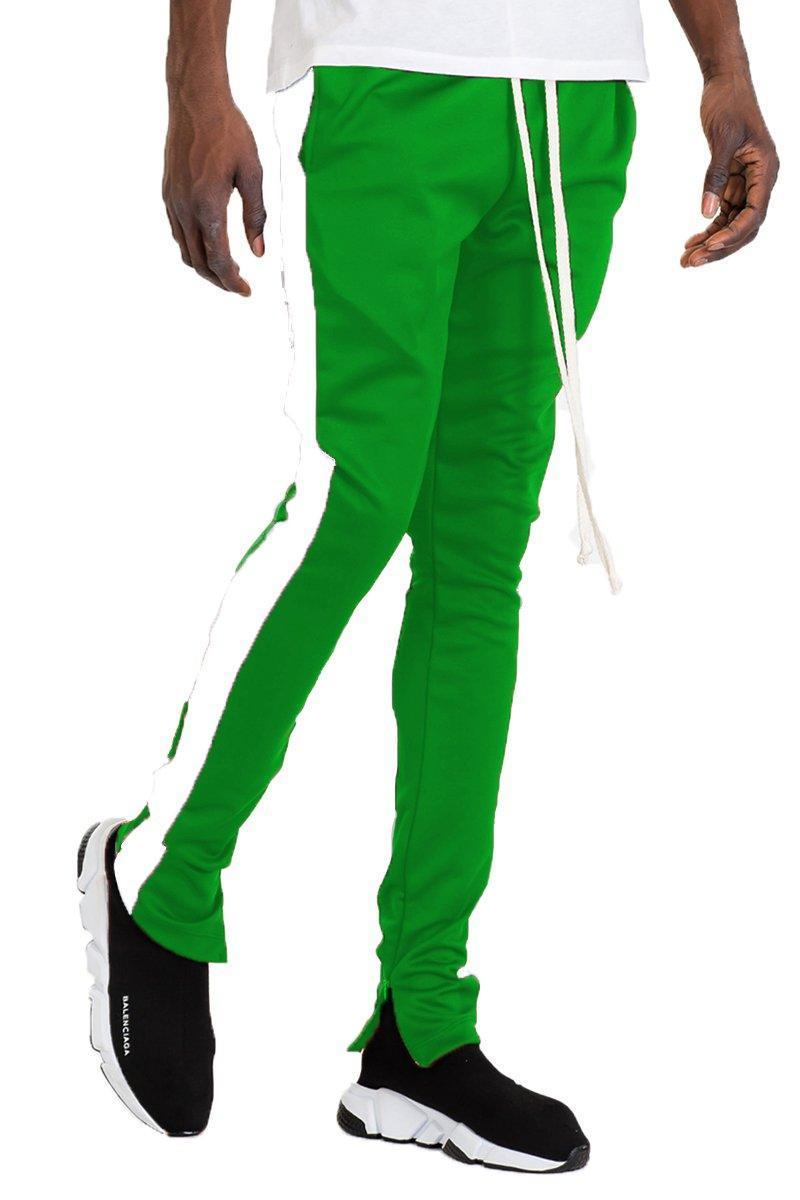Men's Pants - Joggers Mens Green Slim Fit Track Pants