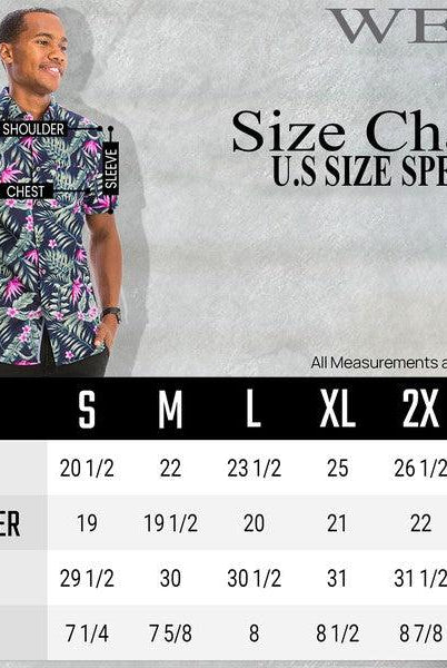 Men's Shirts Mens Hawaiian Shirts Button Front Floral