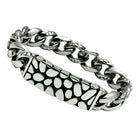 Men's high polished bracelet with a unique design and durable metal chain for stylish wear