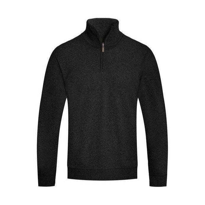 Mens Knit Quarter Zip Sweater - VacationGrabs