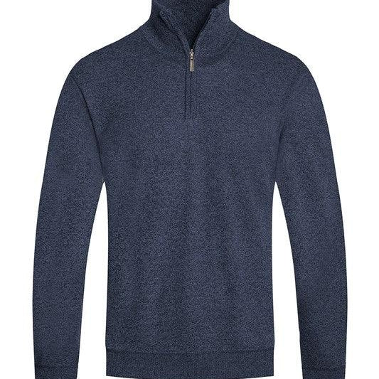 Men's Sweaters Mens Knit Quarter Zip Sweater