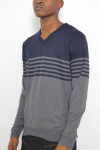 Mens Knit VNeck Pullover Sweater - VacationGrabs