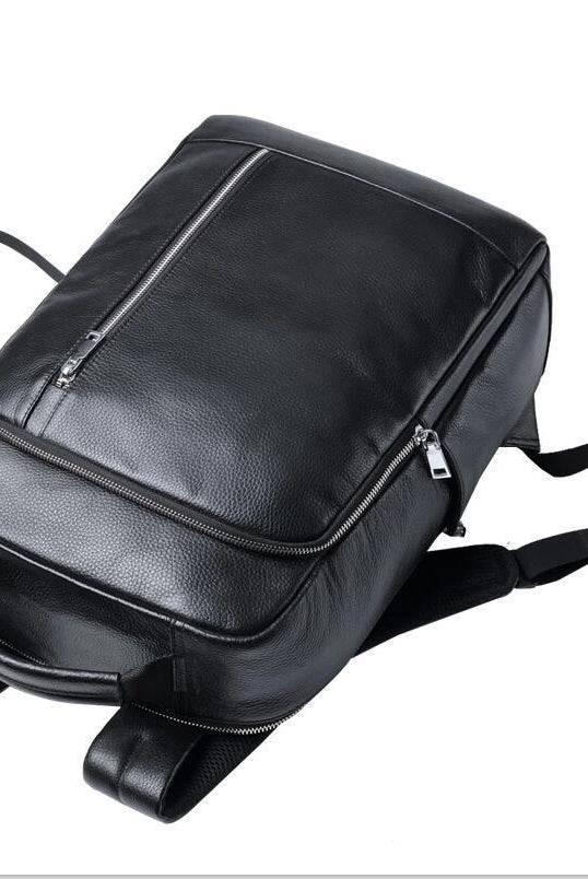 Luggage & Bags - Backpacks Mens Laptop Backpack Genuine Leather Usb Charger Waterproof Hot