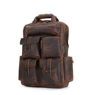 Luggage & Bags - Backpacks Mens Large Leather Backpack Functional Casual Day Packs