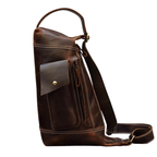 Men's Leather Chest Bag for Stylish Travel