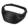 Men'S Leather Chest Bag Soft Cowskin Sport Waist Pack