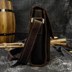 Mens leather crossbody bags featuring a sturdy design and adjustable strap for daily use