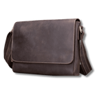 Men's leather crossbody bags from VacationGrabs with a stylish and durable design in dark brown