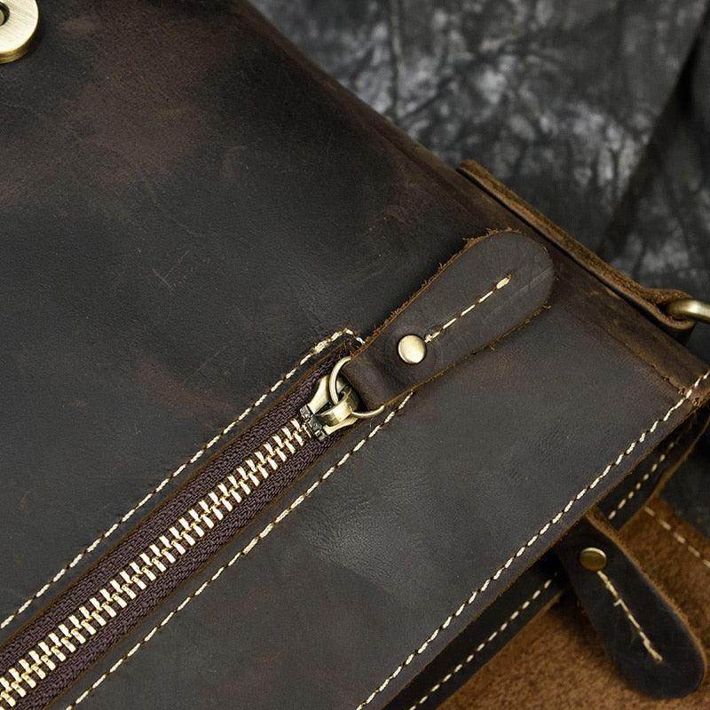 VacationGrabs mens leather crossbody bags with durable zipper and stylish design for everyday use