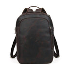 Mens leather travel backpack from VacationGrabs with sleek design and sturdy straps
