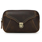 Wallets, Handbags & Accessories Mens Leather Waist Pack Hands-Free Belt Pouch Outdoor Travel Bag