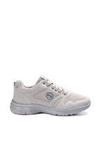 Men's Light Gray Athletic Sneakers with Breathable Mesh – side view