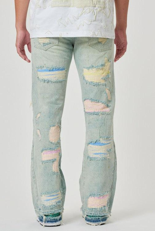 Men's Pants - Jeans Mens Light Straight Fit Denim Jeans