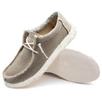 Mens lightweight travel city walk shoes in gray with breathable fabric