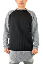 Men's casual long sleeve pullover sweatshirt, front view