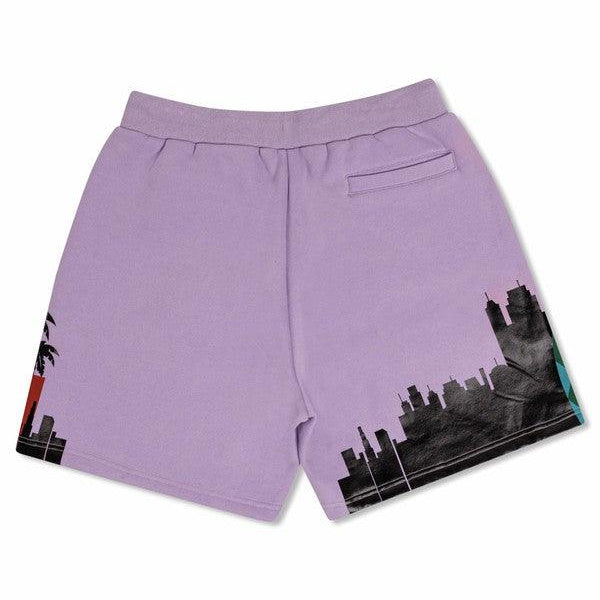 Men's Shorts Mens Mandatory Lavender Vacation Graphic Shorts