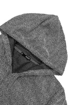 Men's marbled short sleeve hoodie, back view
