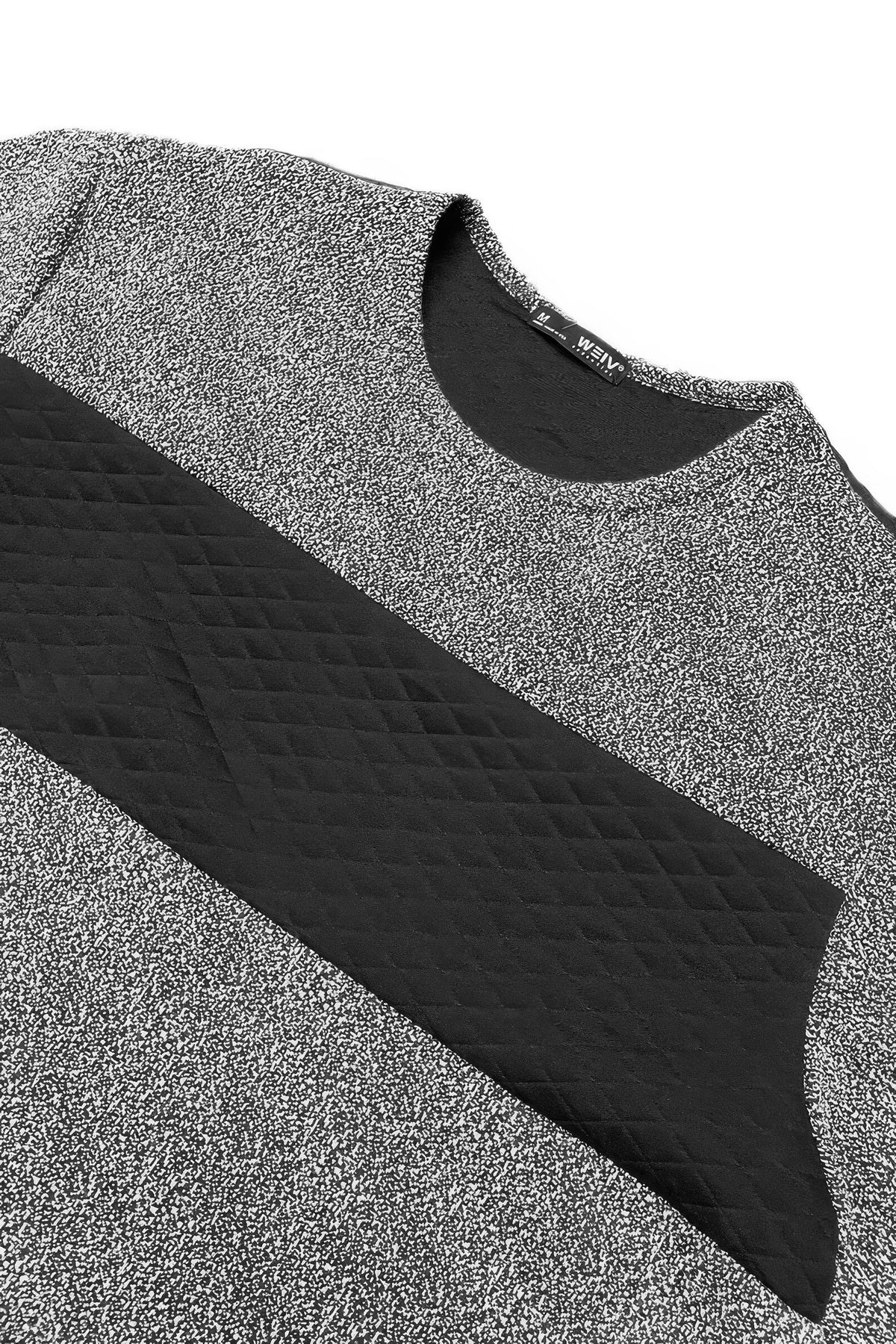 Men's marbled short sleeve travel shirt, back view