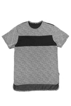Men's marbled short sleeve travel shirt, front view