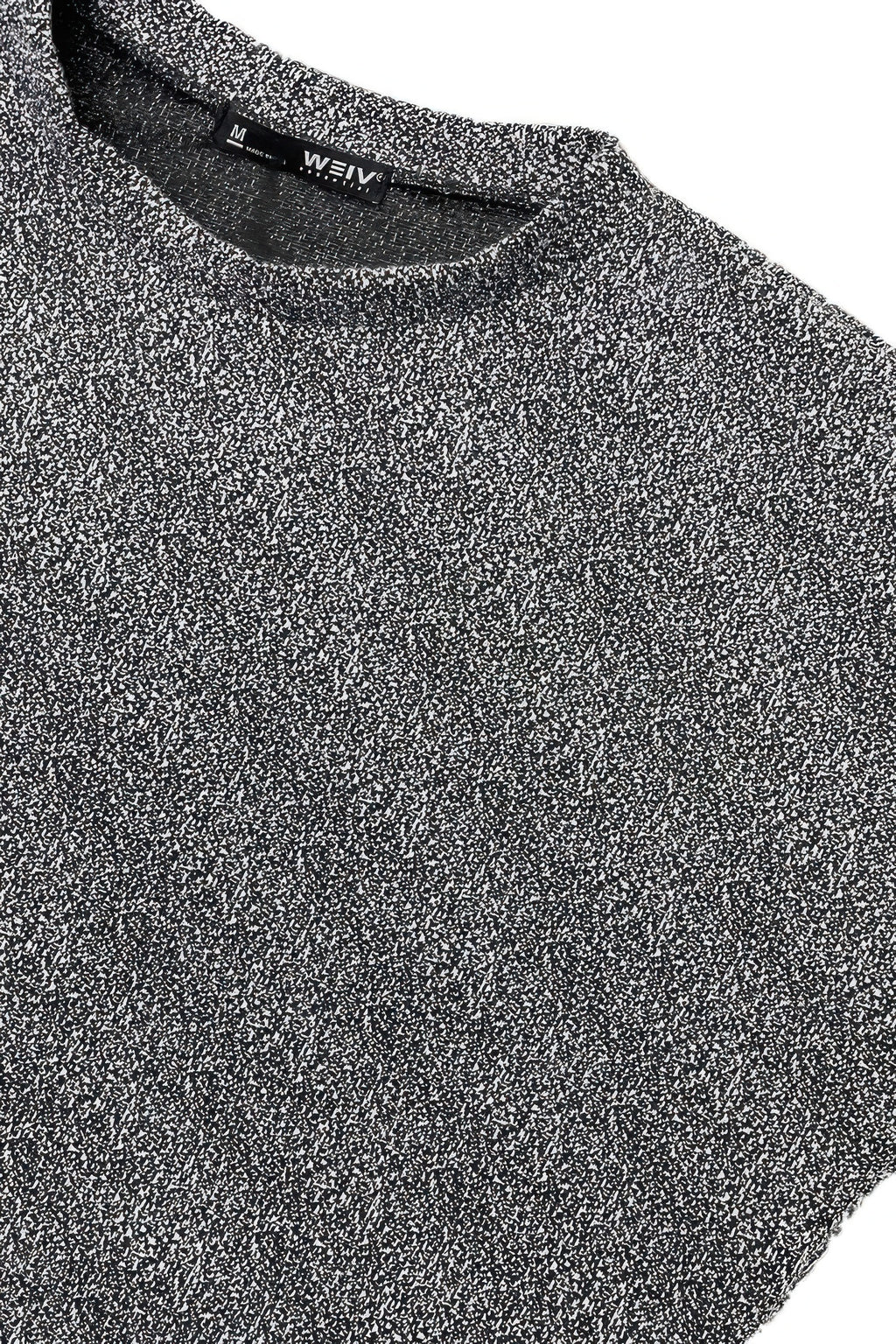 Men's marbled short sleeve vacation shirt, back view