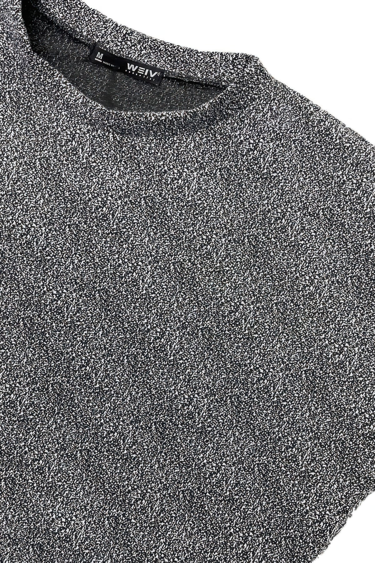 Men's marbled short sleeve vacation shirt, back view