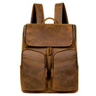 Luggage & Bags - Backpacks Mens Multi Pocket Genuine Leather Backpack Color Options
