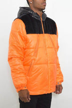 Mens Padded Buffle Puffer Jacket - VacationGrabs