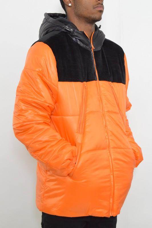 Mens Padded Buffle Puffer Jacket - VacationGrabs