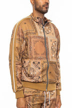Mens Paisley Bandana Track Jacket - VacationGrabs