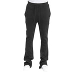 WEIV men's pants in black, comfortable for workouts and everyday wear