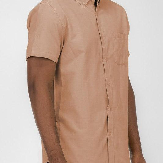 Men's Shirts Mens Pastel Short Sleeve Button Down Shirts