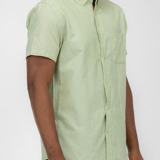 Men's Shirts Mens Pastel Short Sleeve Button Down Shirts