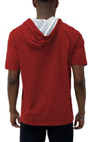 Men's Shirts - Tee's Mens Red Tri Color Block TShirt