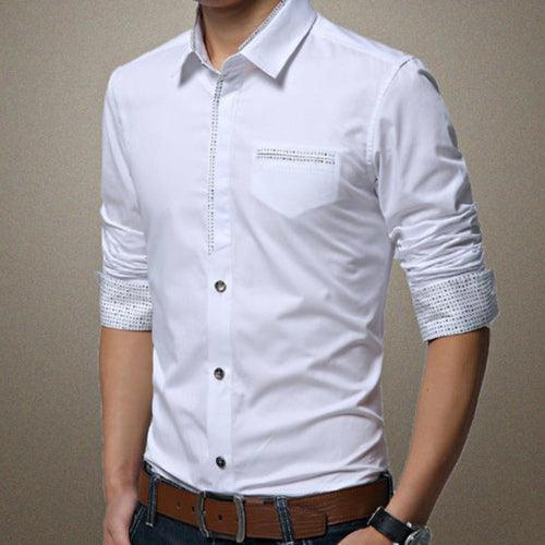 Men's Shirts Mens Shirt With Contrasting Pocket And Cuff Details