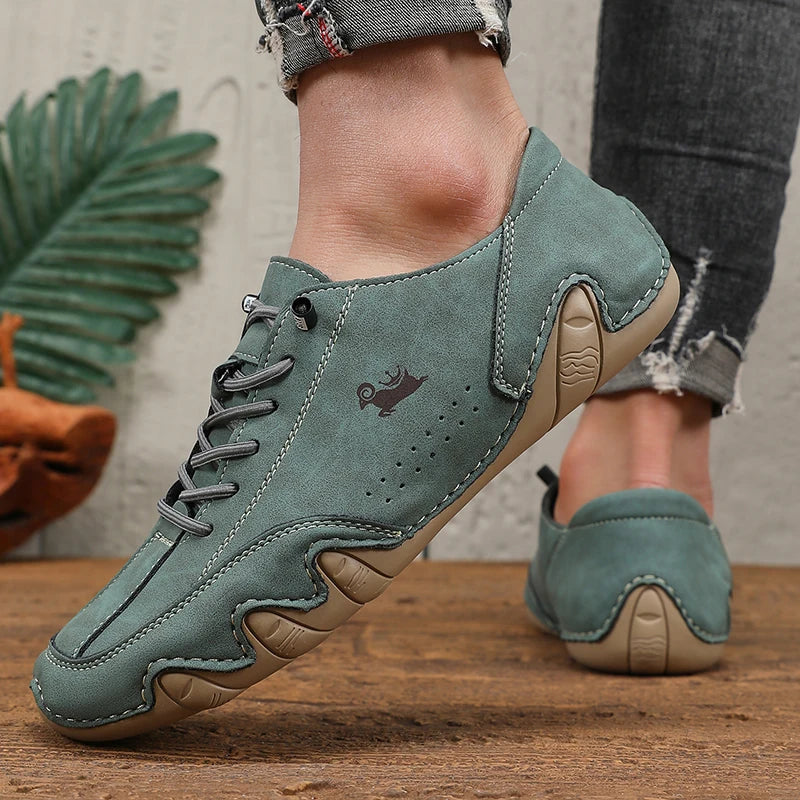 men's shoes in teal suede, perfect for casual outings